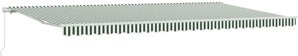 Ištraukiama markizė Žalia ir balta 600 × 300 cm
