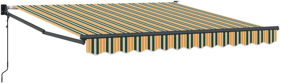 Ištraukiama markizė Žalia ir geltona 300 x 250 x 165 cm