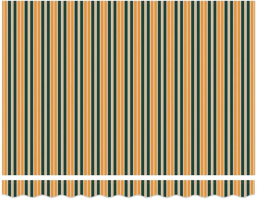 Ištraukiama markizė Žalia ir geltona 300 x 250 cm Poliesteris