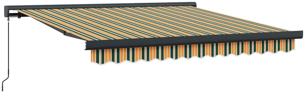 Ištraukiama markizė Žalia ir geltona 300 x 250 cm