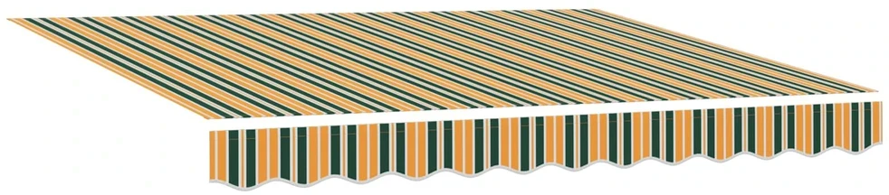 Ištraukiama markizė Žalia ir geltona 300 x 250 cm Poliesteris