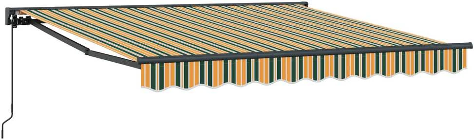 Markizės rėmas Žalia ir geltona 300 x 250 cm