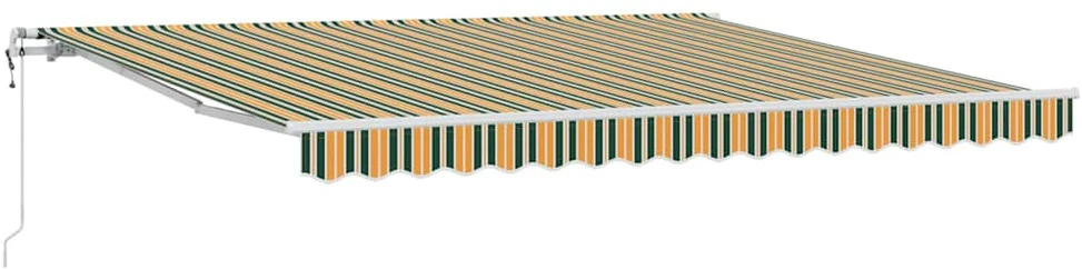 Ištraukiama markizė Žalia ir geltona 400 × 350 cm