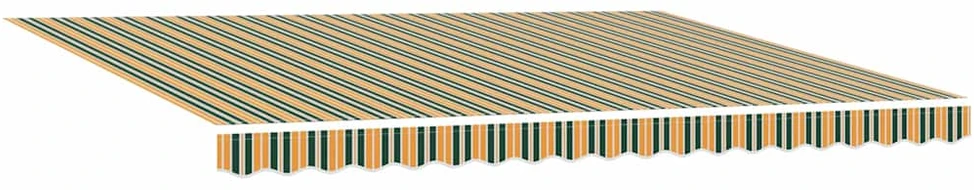 Ištraukiama markizė Žalia ir geltona 450 × 300 cm