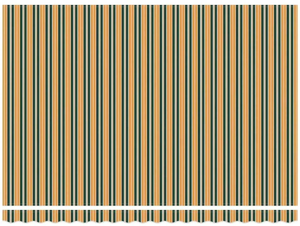 Markizės rėmas Žalia ir geltona 450 × 300 cm