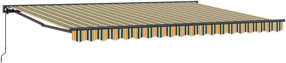 Markizės rėmas Žalia ir geltona 450 × 300 cm