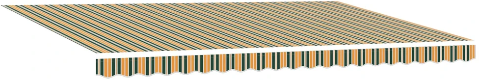 Ištraukiama markizė Žalia ir geltona 500 × 300 cm Poliesteris