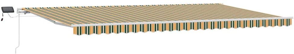Ištraukiama markizė Žalia ir geltona 600 × 350 cm