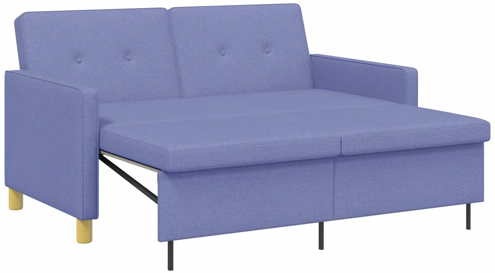 Ištraukiama sofa-lova Džinsinės mėlynos Audinys