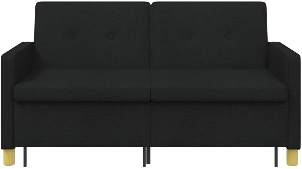 Ištraukiama sofa-lova Juoda Audinys