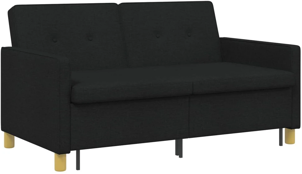 Ištraukiama sofa-lova Juoda Audinys