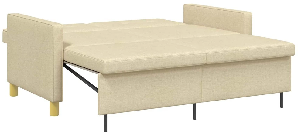Ištraukiama sofa-lova Kreminė Audinys