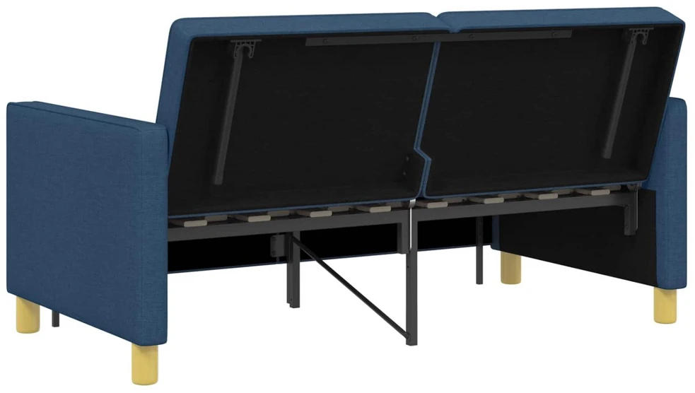 Ištraukiama sofa-lova Mėlyna Audinys