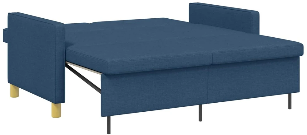 Ištraukiama sofa-lova Mėlyna Audinys