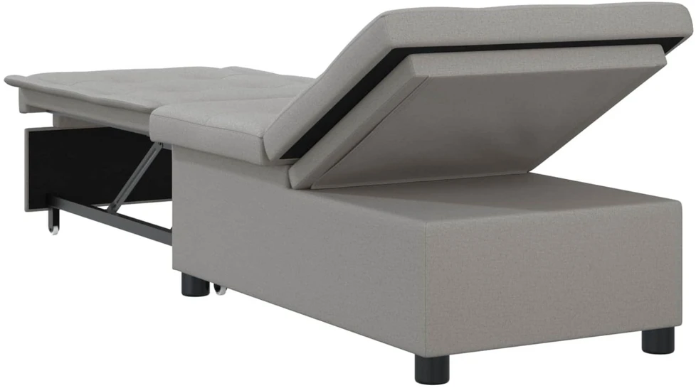 Ištraukiama sofa-lova Pilka 194 x 50 x 82 cm audinys