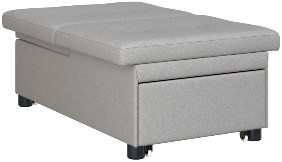 Ištraukiama sofa-lova Pilka 194 x 50 x 82 cm audinys