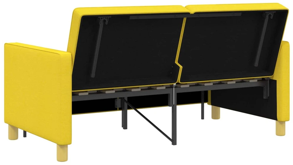 Ištraukiama sofa-lova Šviesi geltona 154 x 94,5 x 80,5 cm