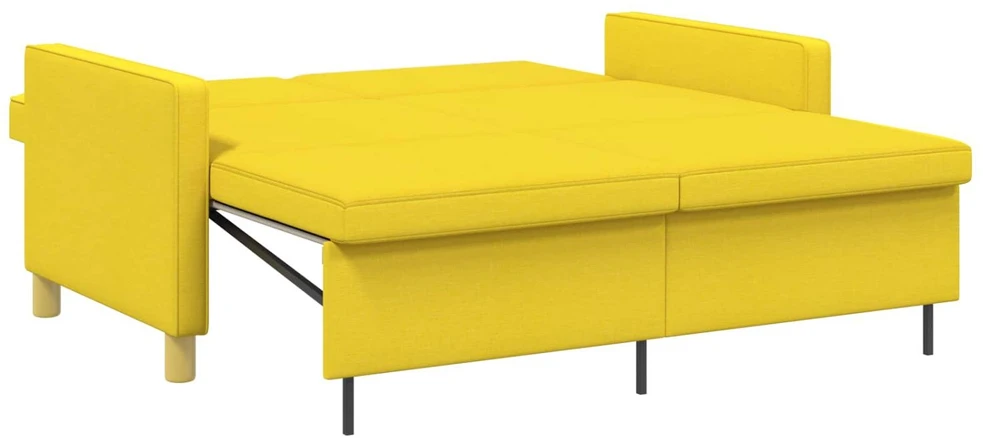 Ištraukiama sofa-lova Šviesi geltona 154 x 94,5 x 80,5 cm