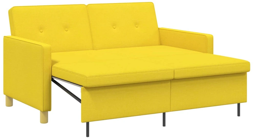 Ištraukiama sofa-lova Šviesi geltona 154 x 94,5 x 80,5 cm