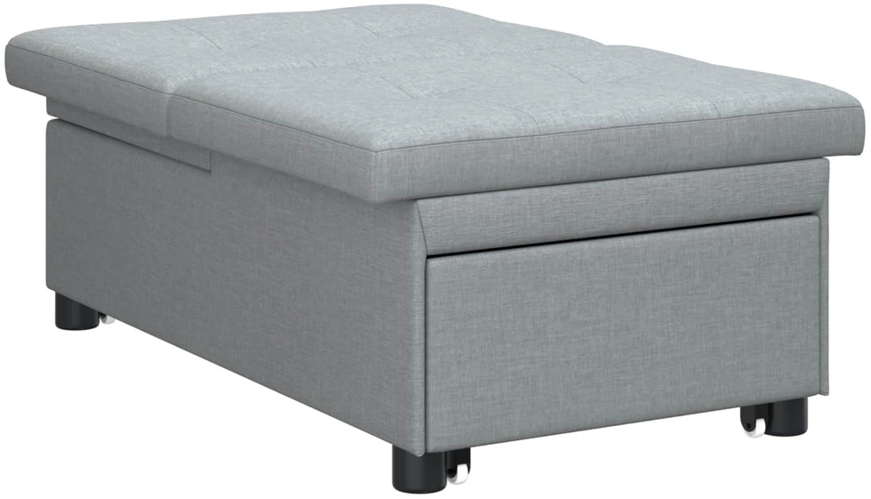 Ištraukiama sofa-lova Šviesiai pilka 194 x 50 x 82 cm audinys