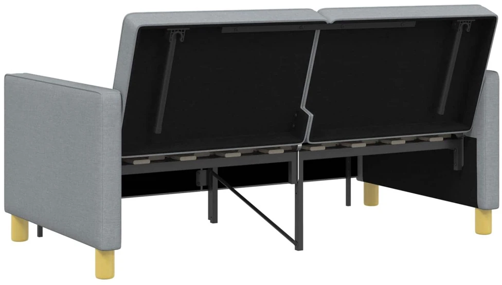 Ištraukiama sofa-lova Šviesiai pilka 154 x 94,5 x 80,5 cm
