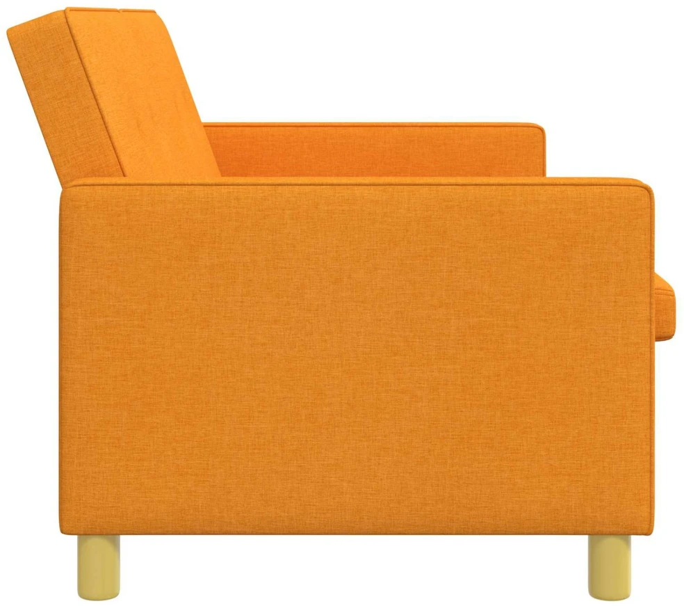 Ištraukiama sofa-lova Tamsiai geltona Audinys