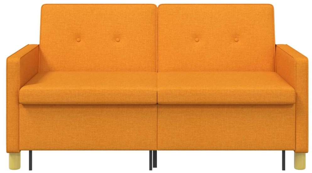 Ištraukiama sofa-lova Tamsiai geltona Audinys
