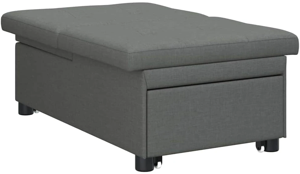 Ištraukiama sofa-lova Tamsiai pilka 194 x 50 x 82 cm audinys