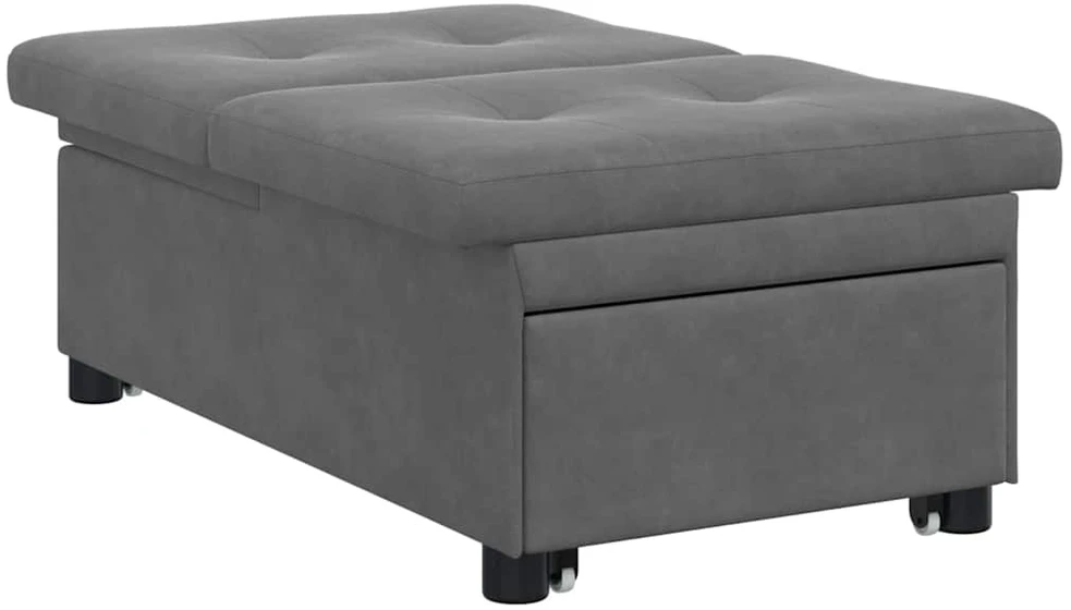 Ištraukiama sofa-lova Tamsiai pilka 194 x 67 x 82 cm