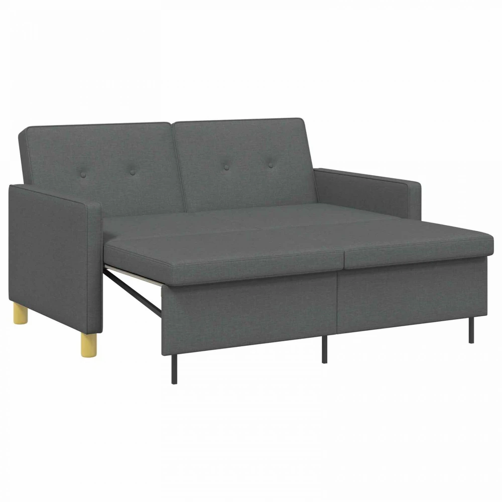 Ištraukiama sofa-lova Tamsiai pilka Audinys