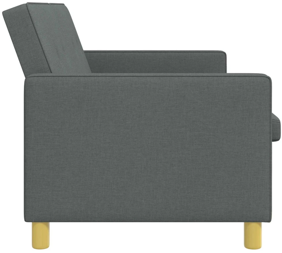 Ištraukiama sofa-lova Tamsiai pilka Audinys