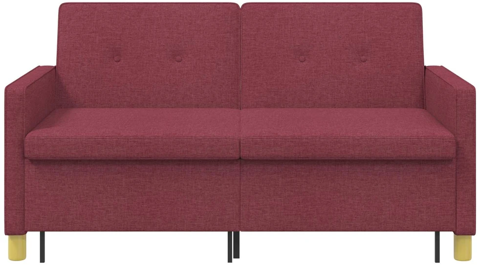 Ištraukiama sofa-lova Vyno raudona Audinys