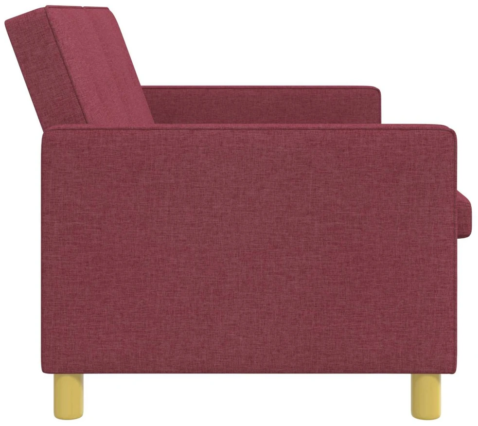Ištraukiama sofa-lova Vyno raudona Audinys