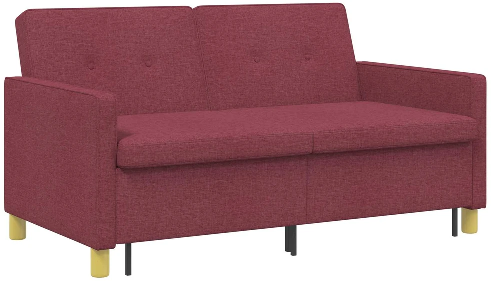 Ištraukiama sofa-lova Vyno raudona Audinys