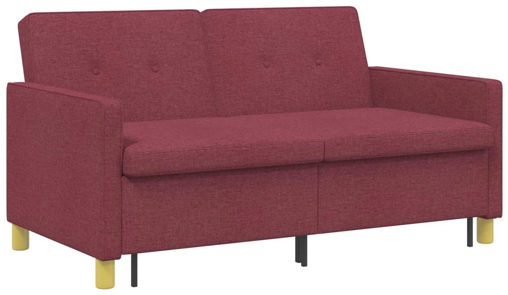Ištraukiama sofa-lova Vyno raudona Audinys