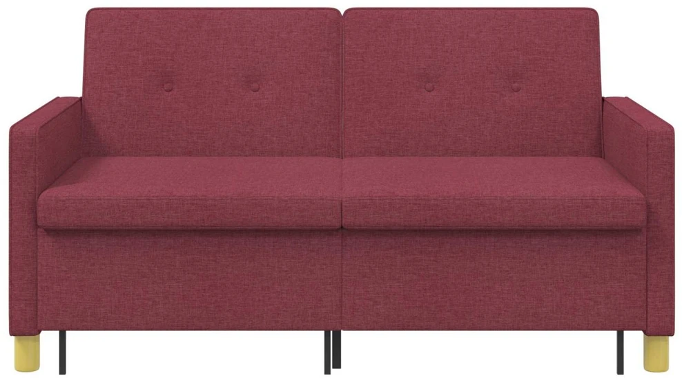 Ištraukiama sofa-lova Vyno raudona Audinys