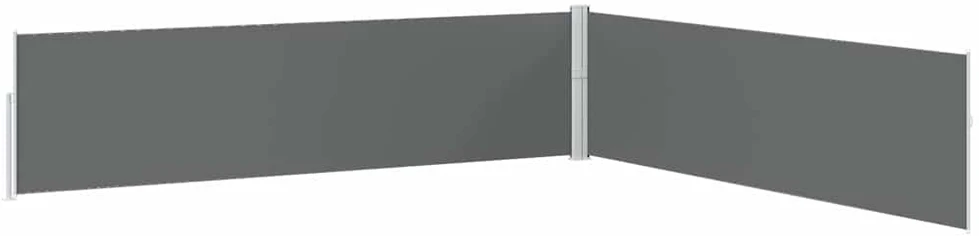 Ištraukiama šoninė kiemo pertvara, antracito, 170x1200cm