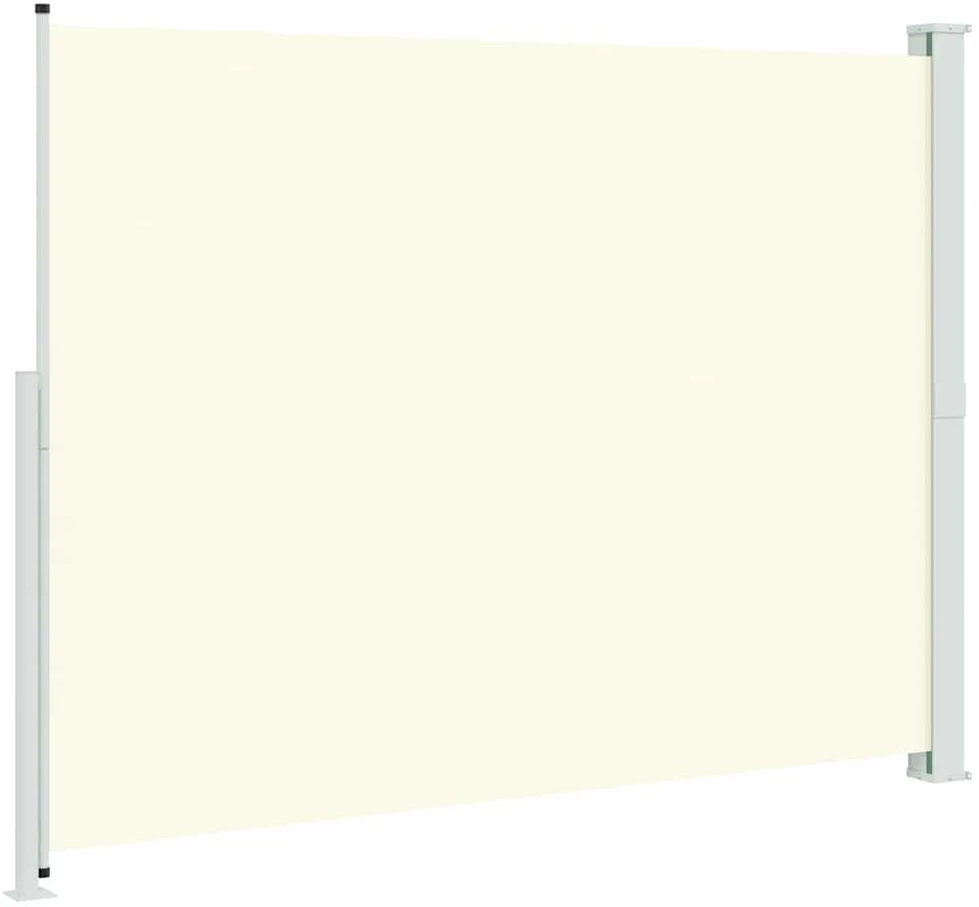 Ištraukiama šoninė kiemo pertvara, kreminės spalvos, 220x300cm