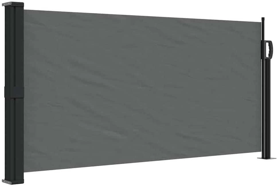 Ištraukiama šoninė markizė, antracito spalvos, 100x500cm