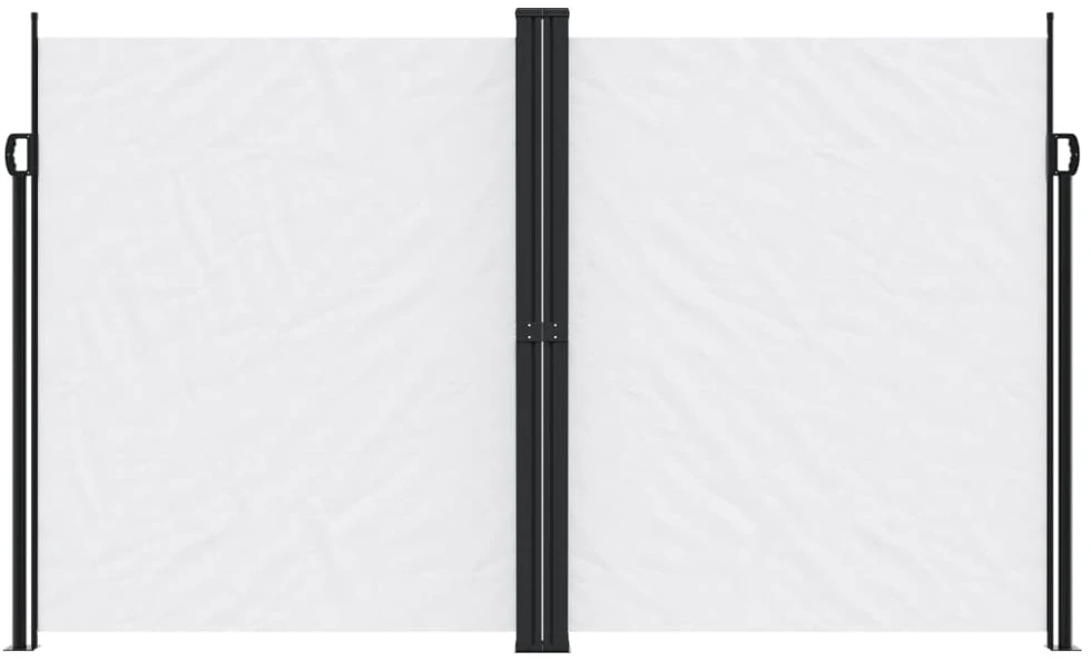 Ištraukiama šoninė markizė, baltos spalvos, 200x1200cm