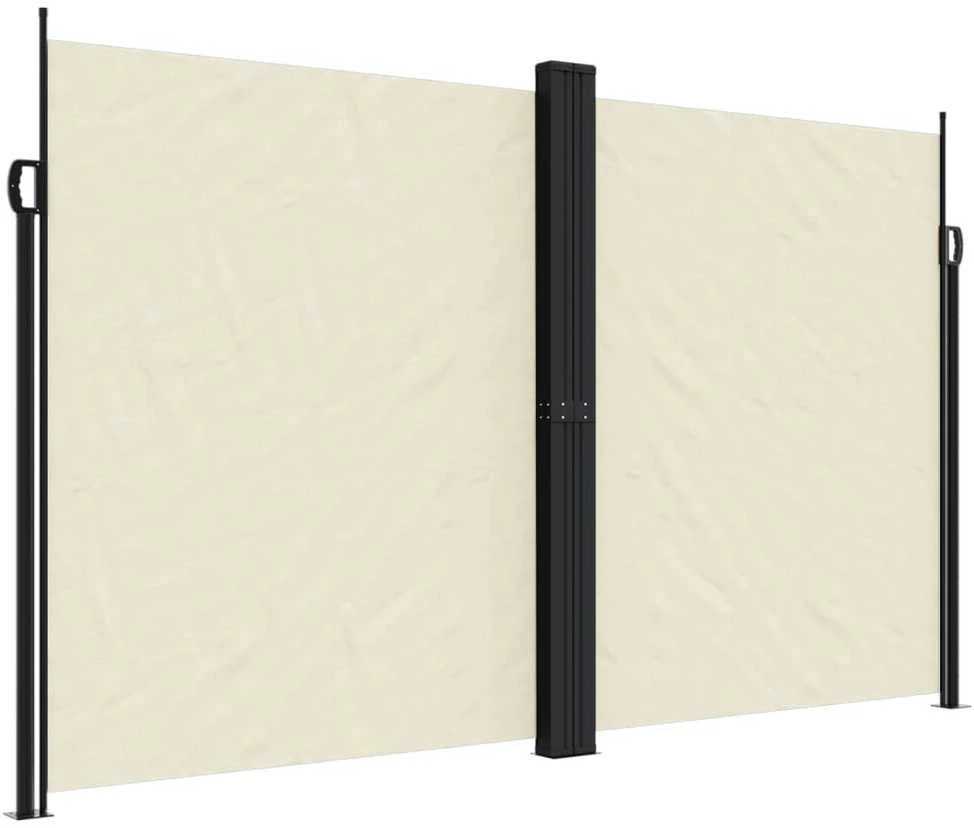 Ištraukiama šoninė markizė, kreminės spalvos, 200x600cm