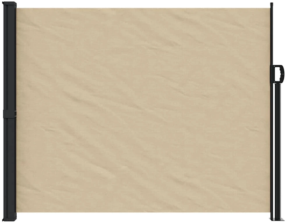 Ištraukiama šoninė markizė, smėlio spalvos, 160x500cm