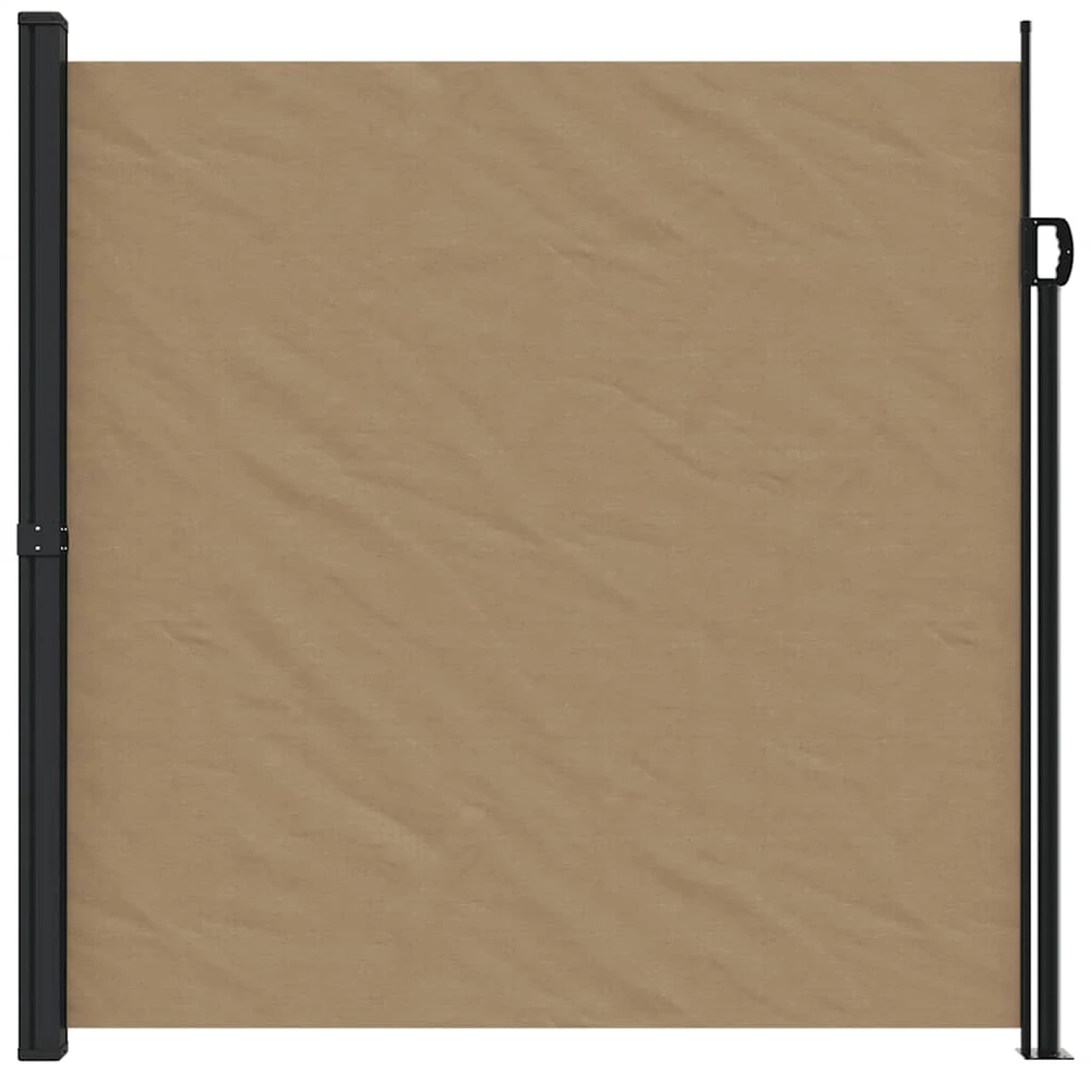 Ištraukiama šoninė markizė, taupe spalvos, 200x600cm