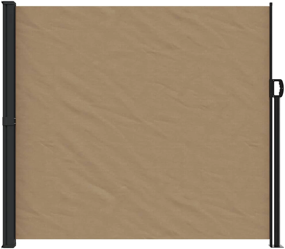 Ištraukiama šoninė markizė, taupe spalvos, 180x500cm