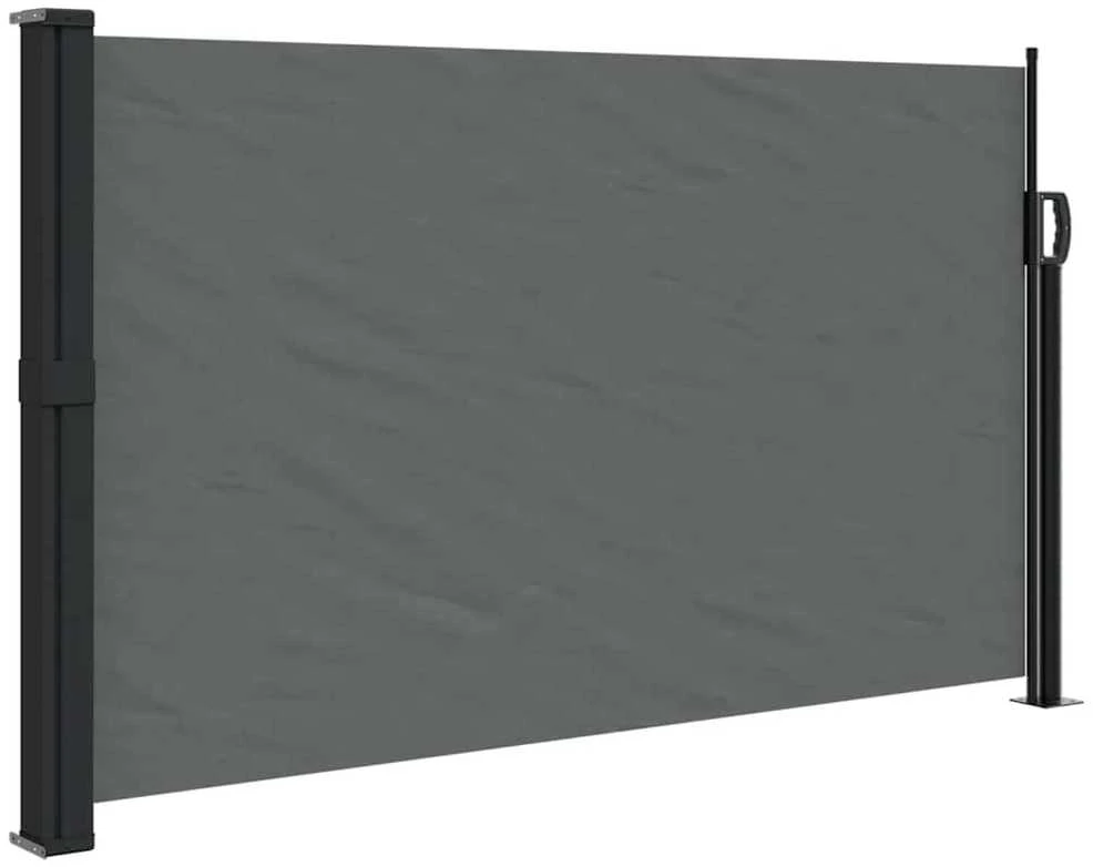 Ištraukiama šoninė pertvara, antracito spalvos, 120x600cm