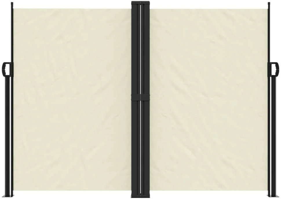 Ištraukiama šoninė pertvara, kreminės spalvos, 180x1200cm