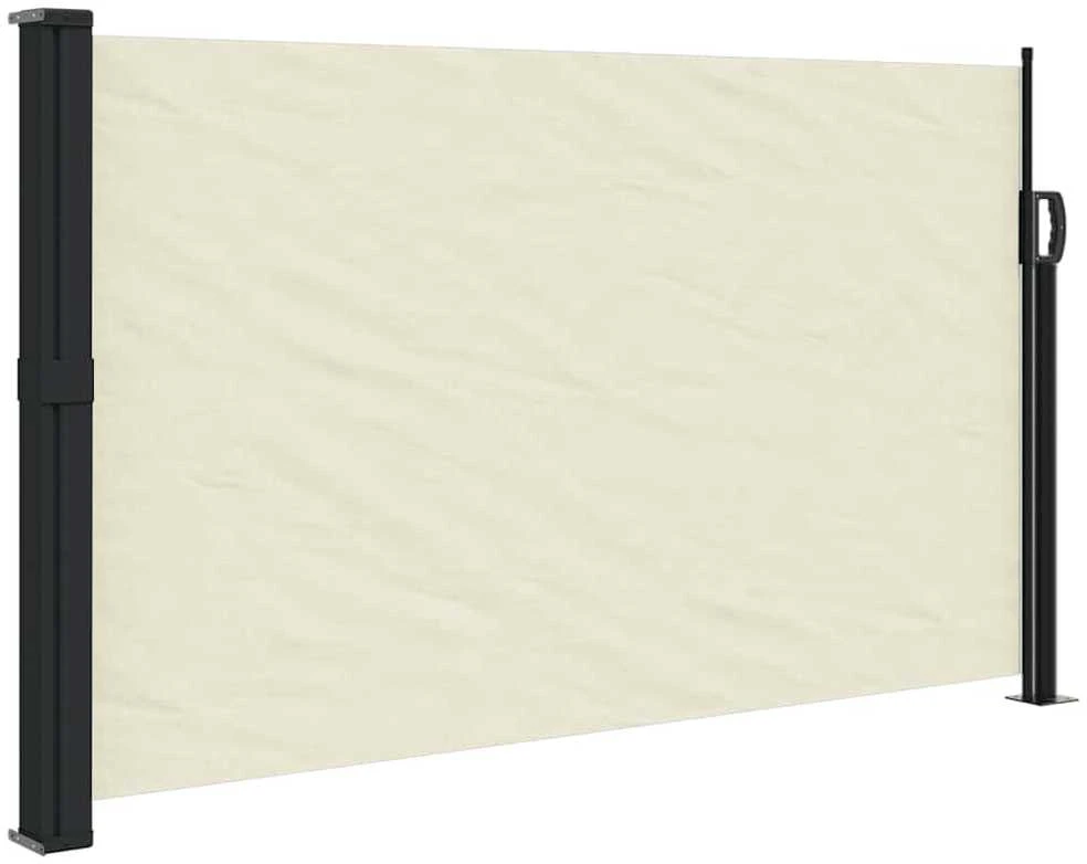 Ištraukiama šoninė pertvara, kreminės spalvos, 120x600cm