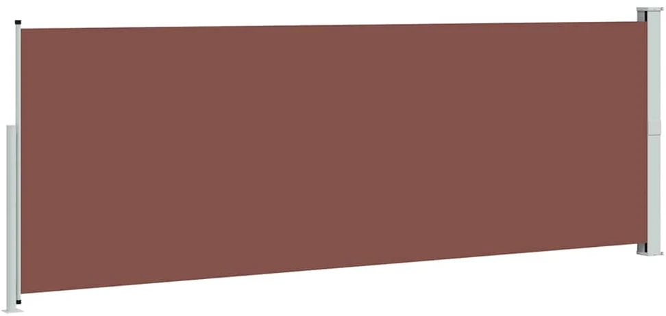 Ištraukiama šoninė pertvara, rudos spalvos, 160x500cm