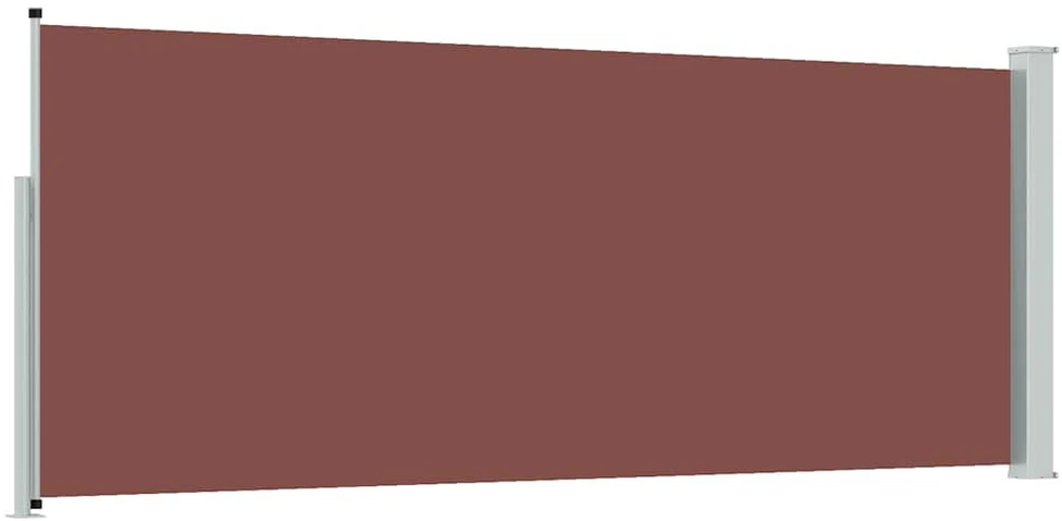 Ištraukiama šoninė pertvara, rudos spalvos, 120x300cm
