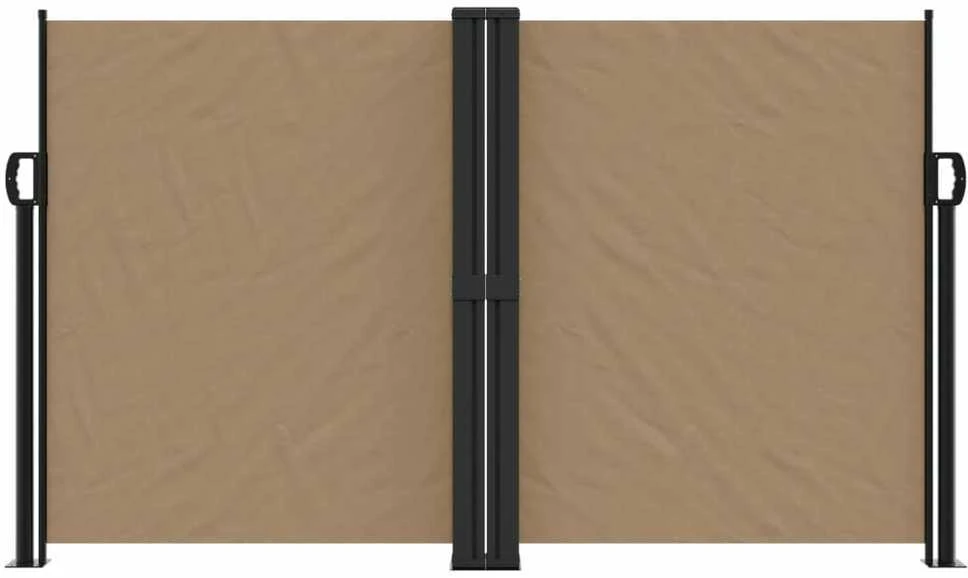 Ištraukiama šoninė pertvara, taupe spalvos, 140x1200cm